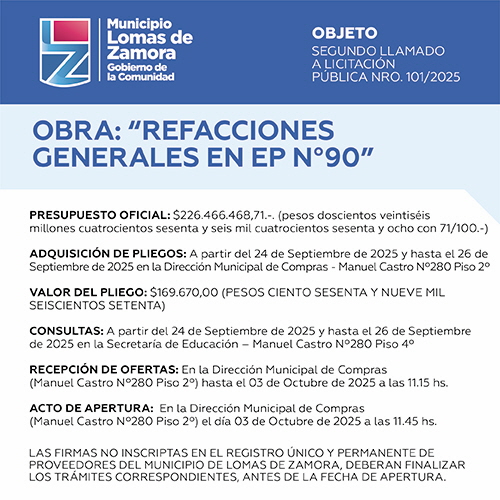 Licitaciones Sin datos  